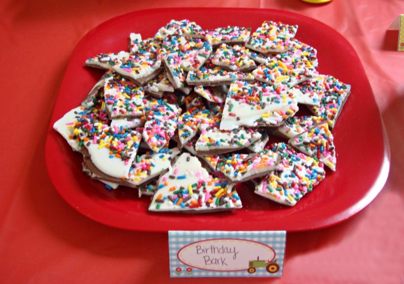 Birthday Cake Candy Bark